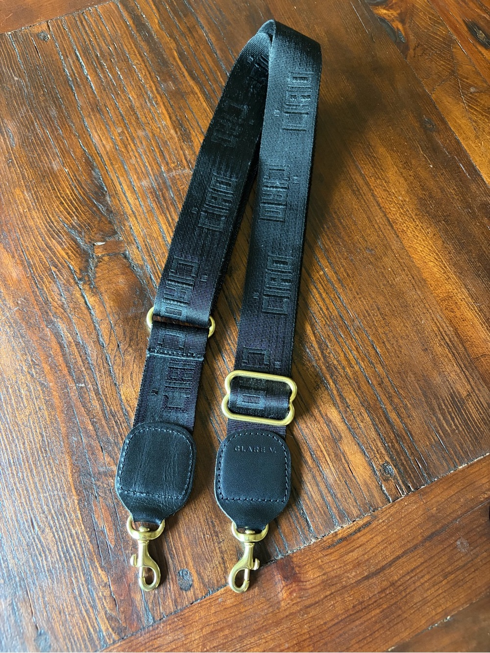 Clare V Adjustable Crossbody Strap Black Ciao